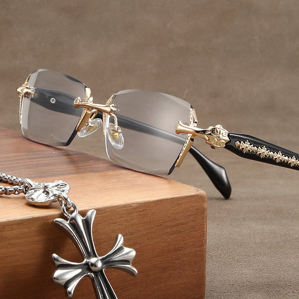 ANTI-BLUE LIGHT PRESBYOPIA GLASSES【2025 THE NEWEST HD RIMLESS GLASSES】For both near and far view 🔥HOT SALE 45%🔥
