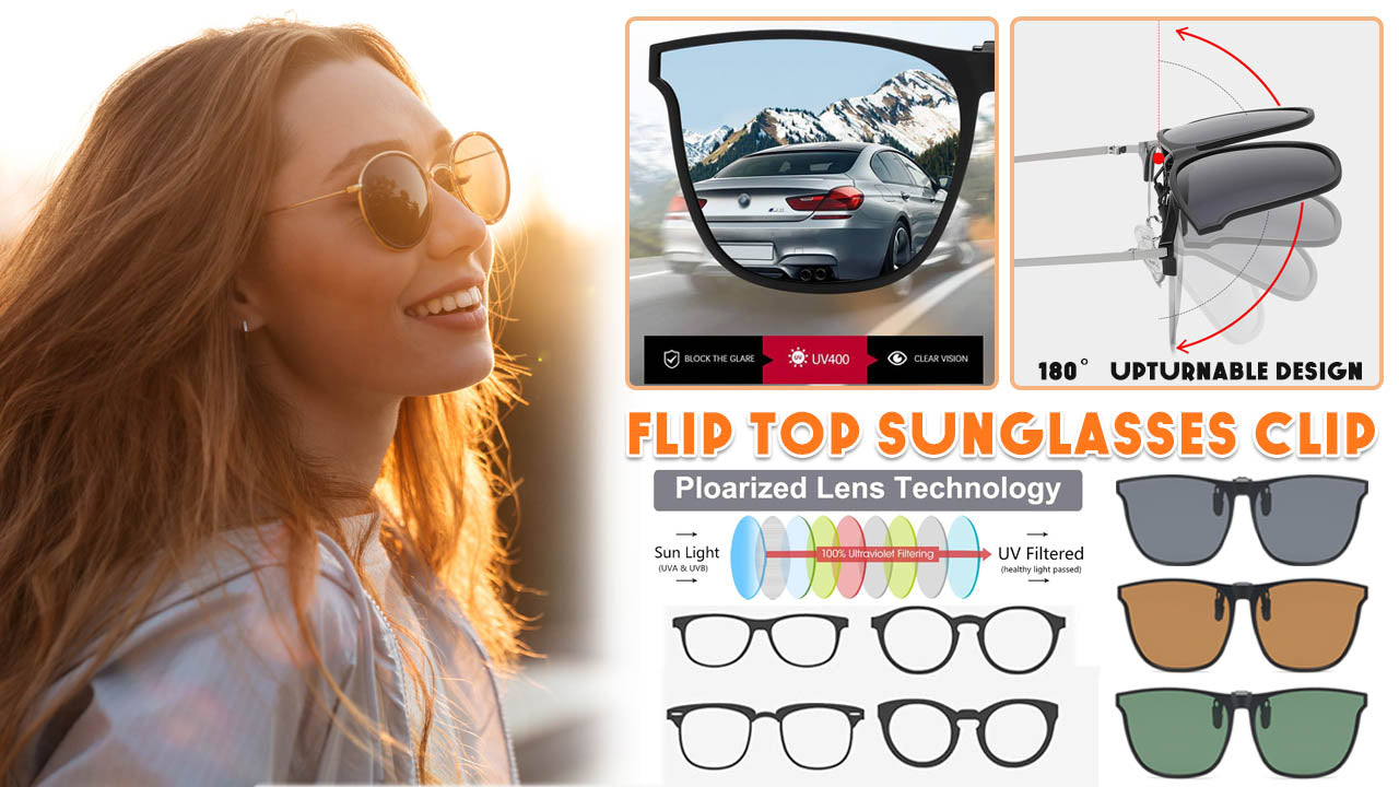 Flip-top sunglasses clip(🔥Great Diwali Offers-49% OFF)