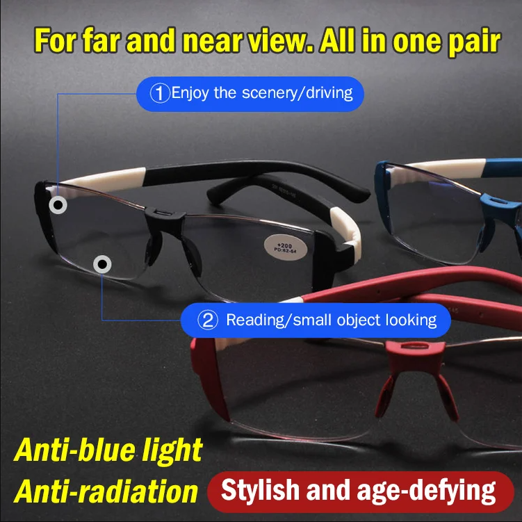 【🎌From Japan🎌】Presbyopic glasses for both near and far view🔥HOT SALE 47%🔥