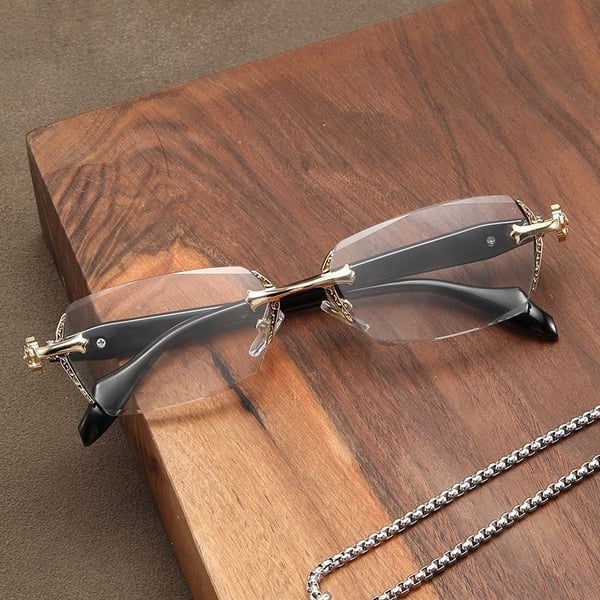 ANTI-BLUE LIGHT PRESBYOPIA GLASSES【2025 THE NEWEST HD RIMLESS GLASSES】For both near and far view 🔥HOT SALE 45%🔥