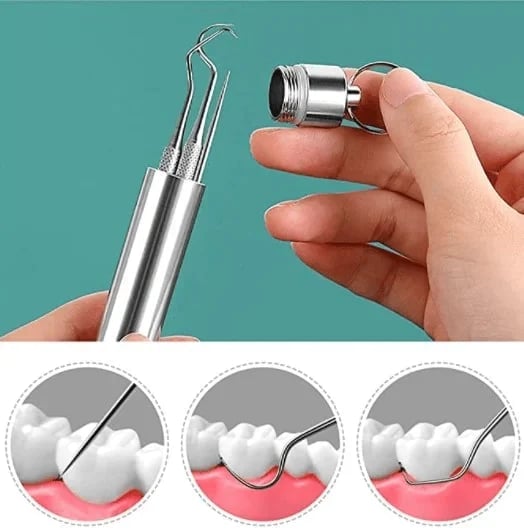 Stainless Steel Toothpick Set 7pcs Reusable【HOT SALE-45%OFF🔥🔥🔥】(Express 3 Day Delivery)