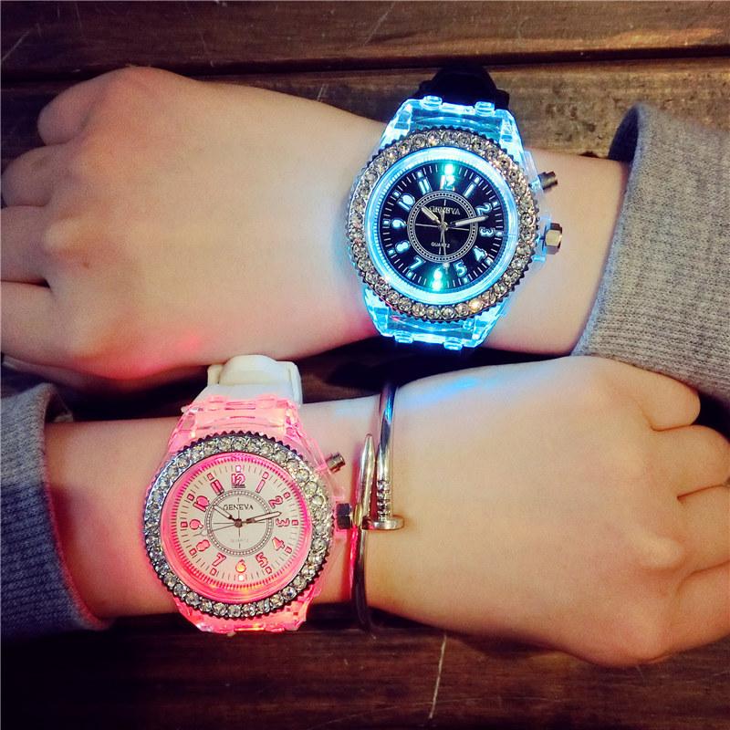 【Designed by French romantic masters】GENEVA Colorful Luminous Couple Watch
